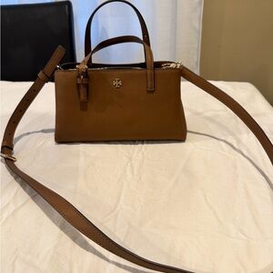 Tory Burch Tan Leather Crossbody Bag